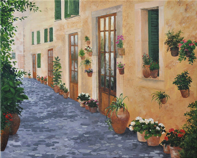 UN CALLEJÓN EN MALLORCA